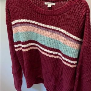 dark pink american eagle sweater